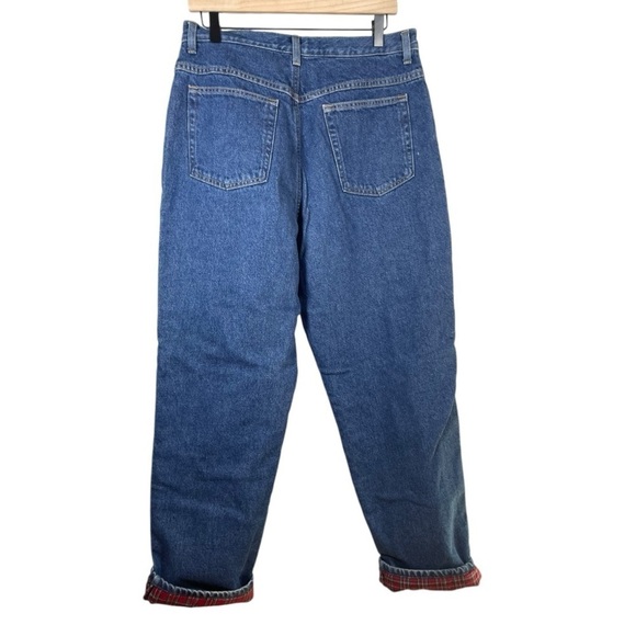 L.L. Bean Women’s Original Fit Relaxed Flannel Lined Jeans - Picture 4 of 4